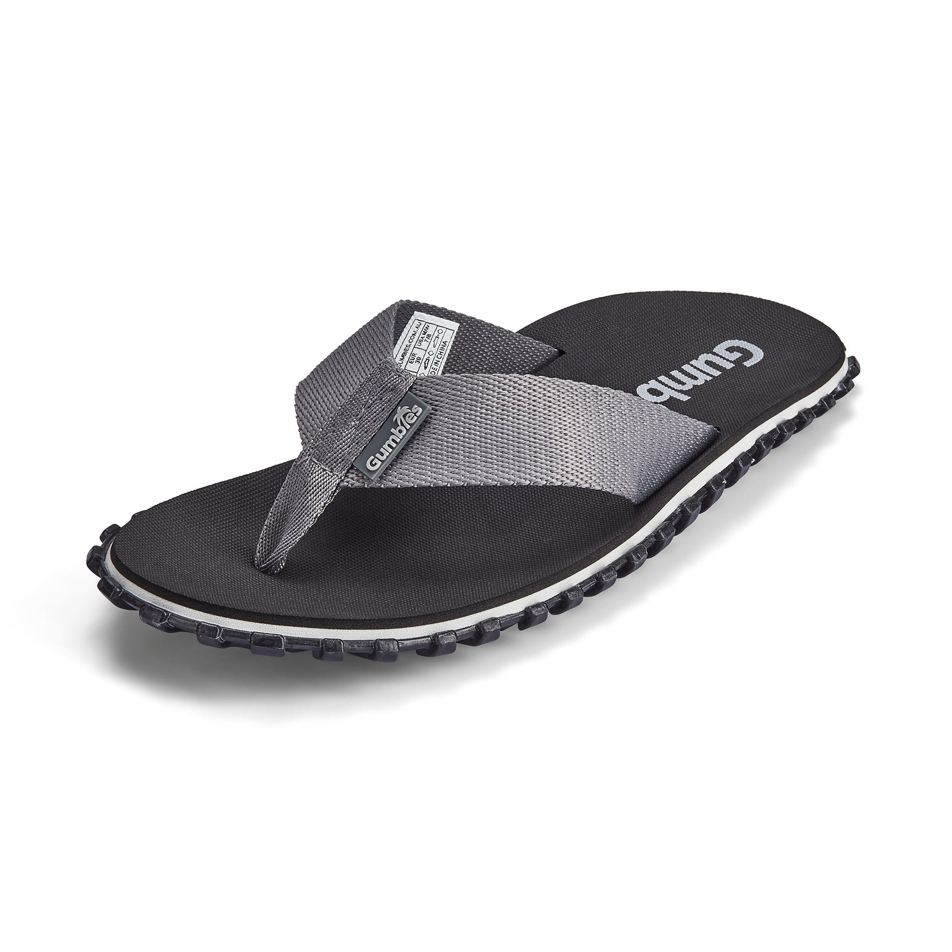 Duckbill Flip Flops Men's Black and Grey