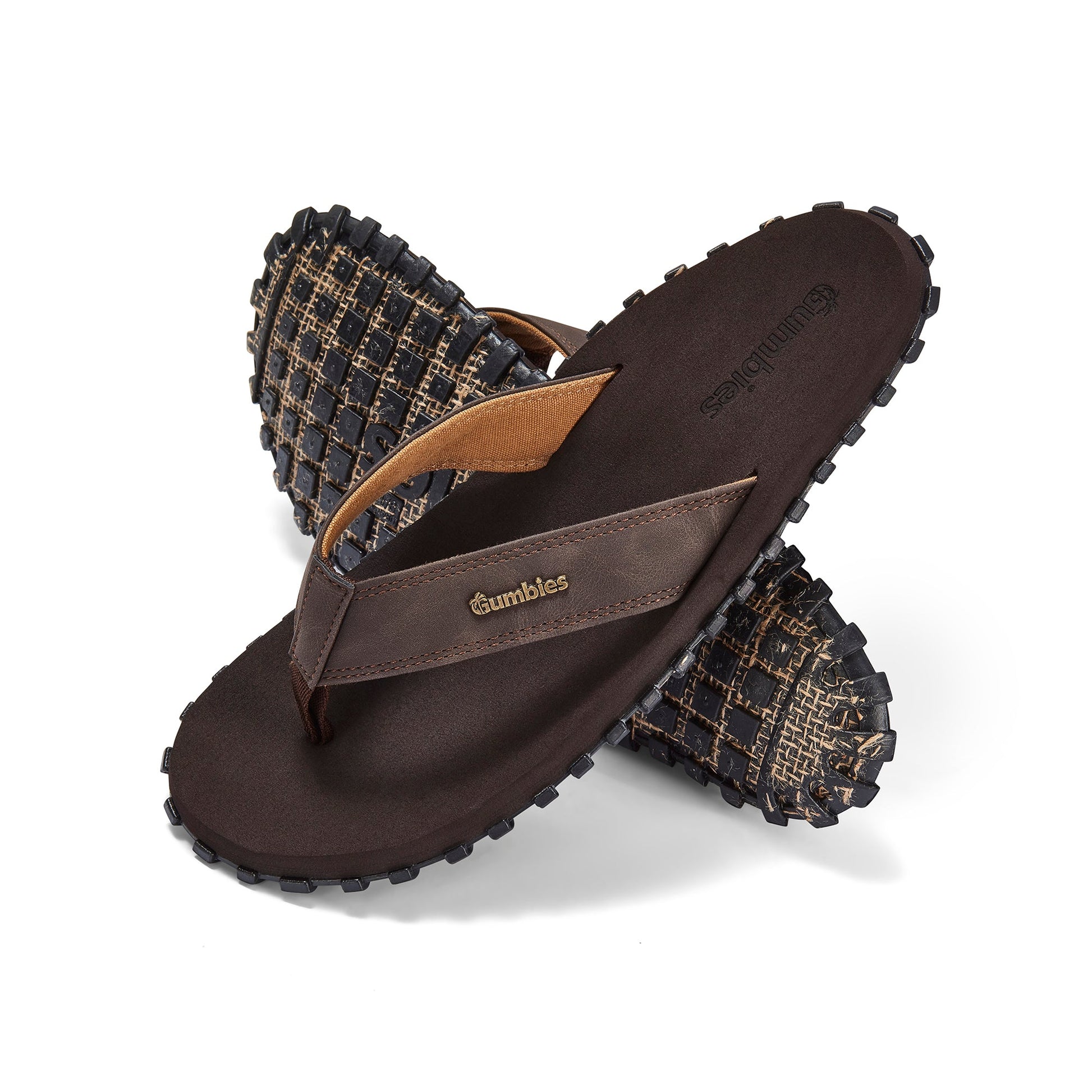Vegovert Flip Flops Men's Brown