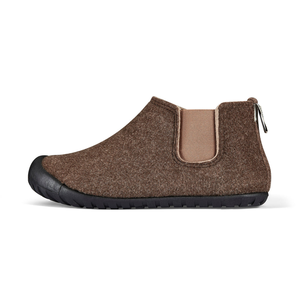 Brumby Women's Slipper Boot in Chocolate and Cream