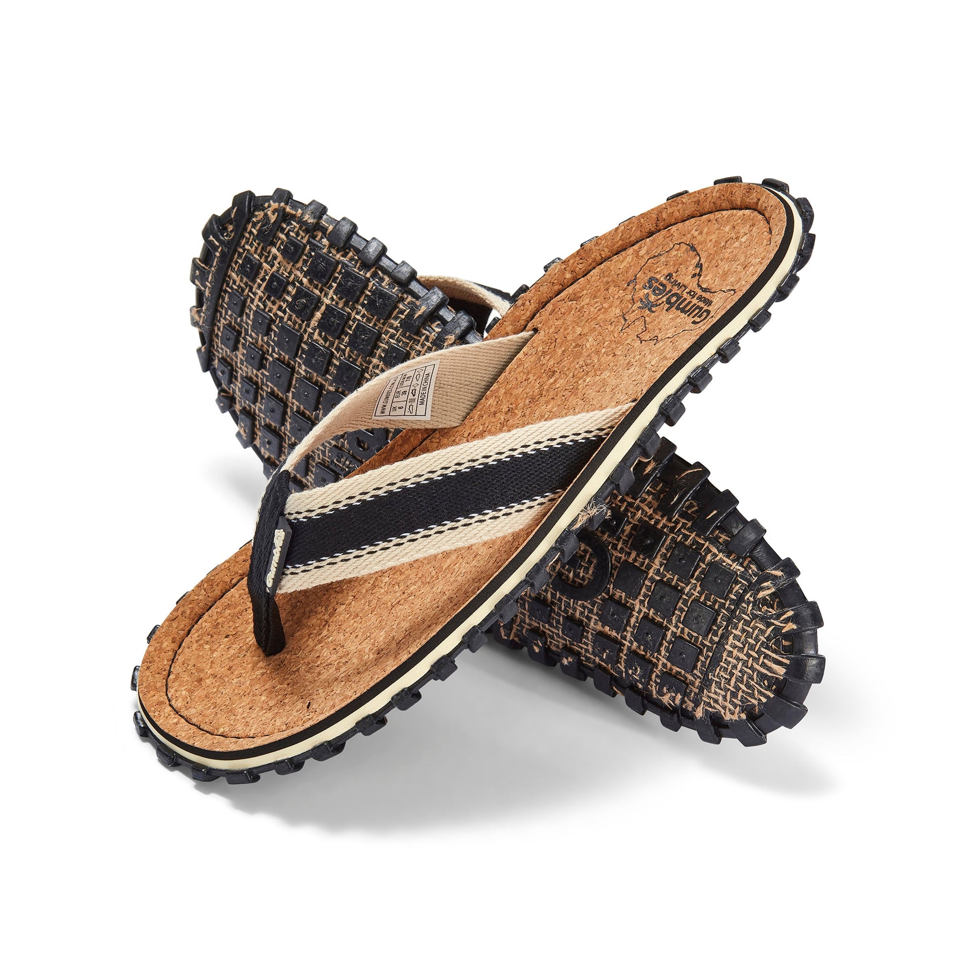 Corker Flip Flops Men's Black