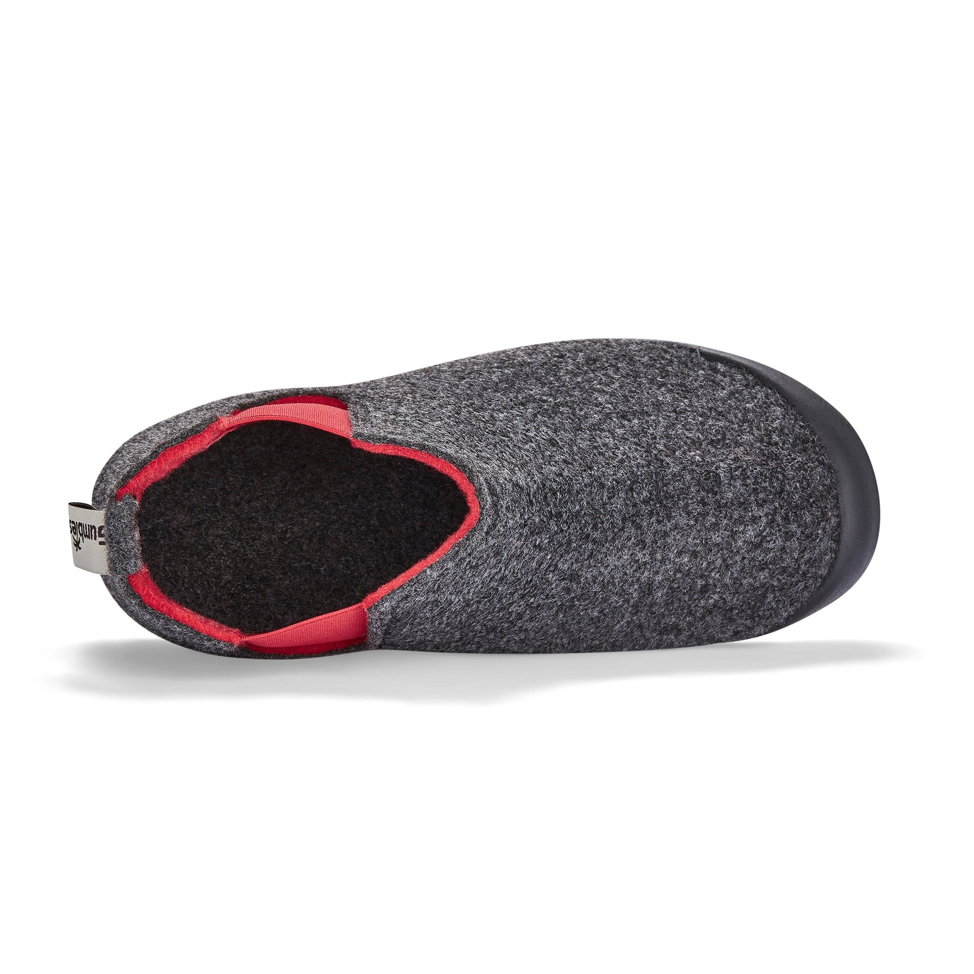 Brumby Women's Slipper Boot in Charcoal and Red