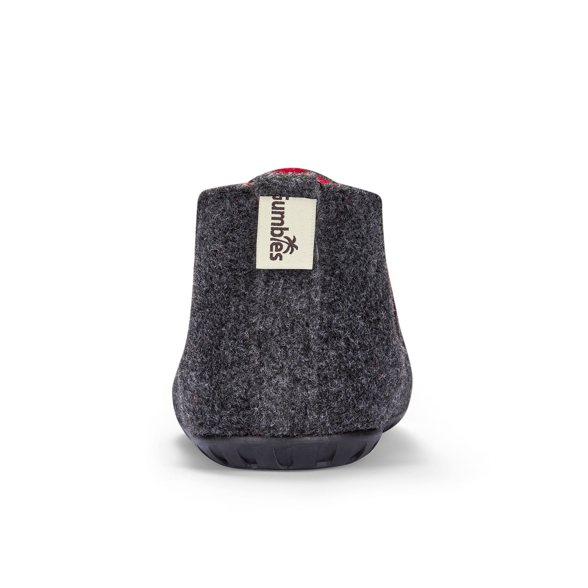 Brumby Women's Slipper Boot in Charcoal and Red