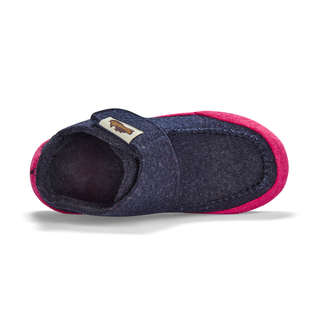 Quokka Women's Slipper Boots in Navy and Pink