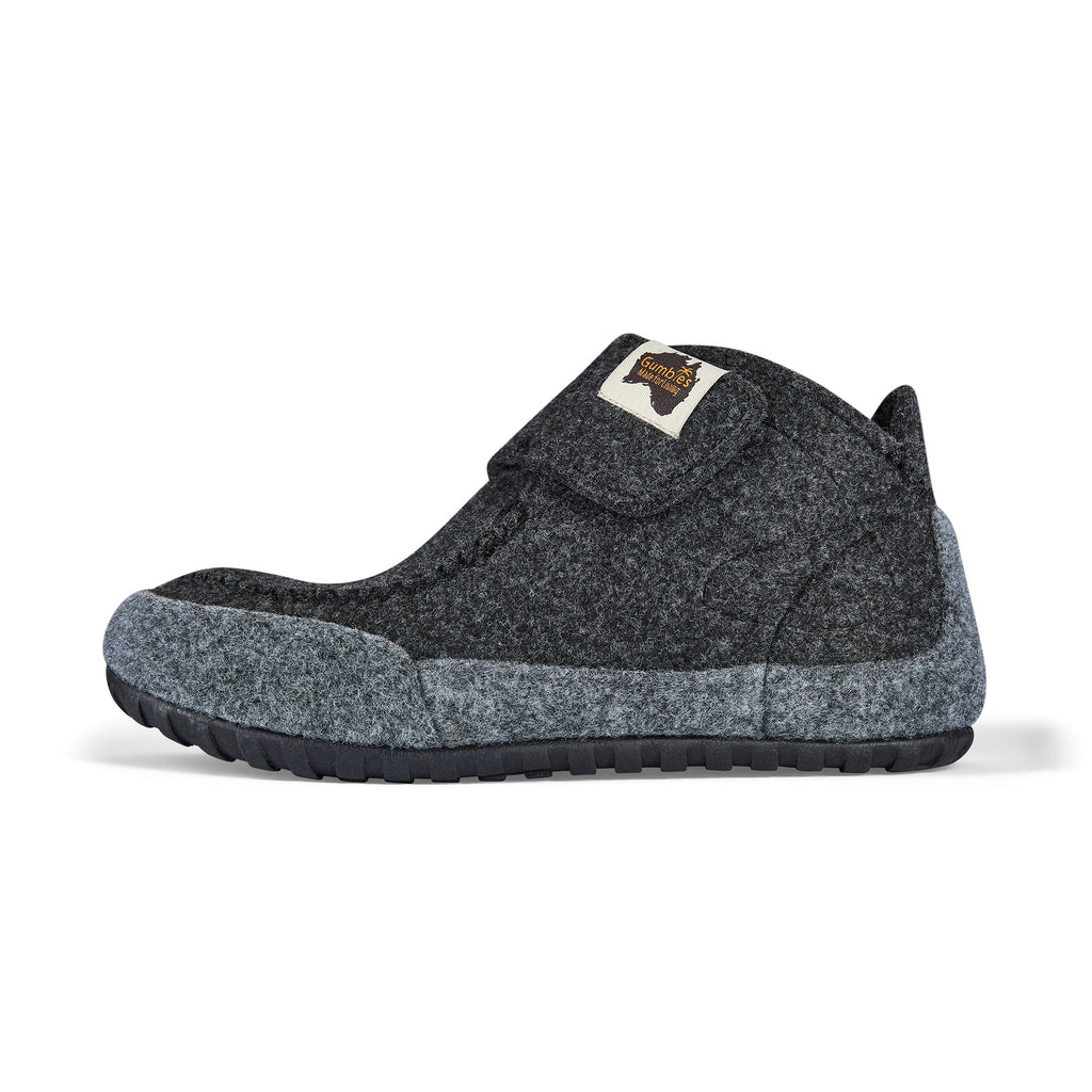 Quokka Women's Slipper Boots in Charcoal and Grey