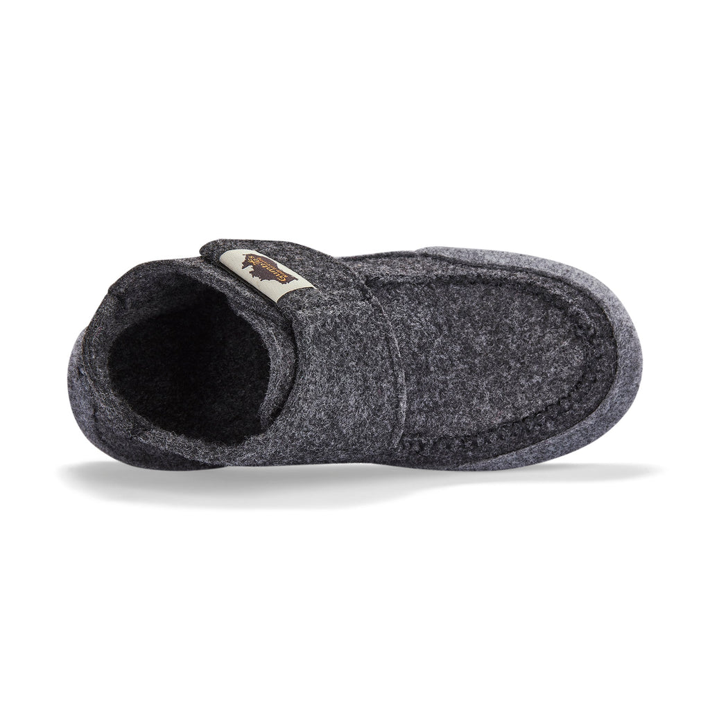 Men's Charcoal and Grey Slipper Boots