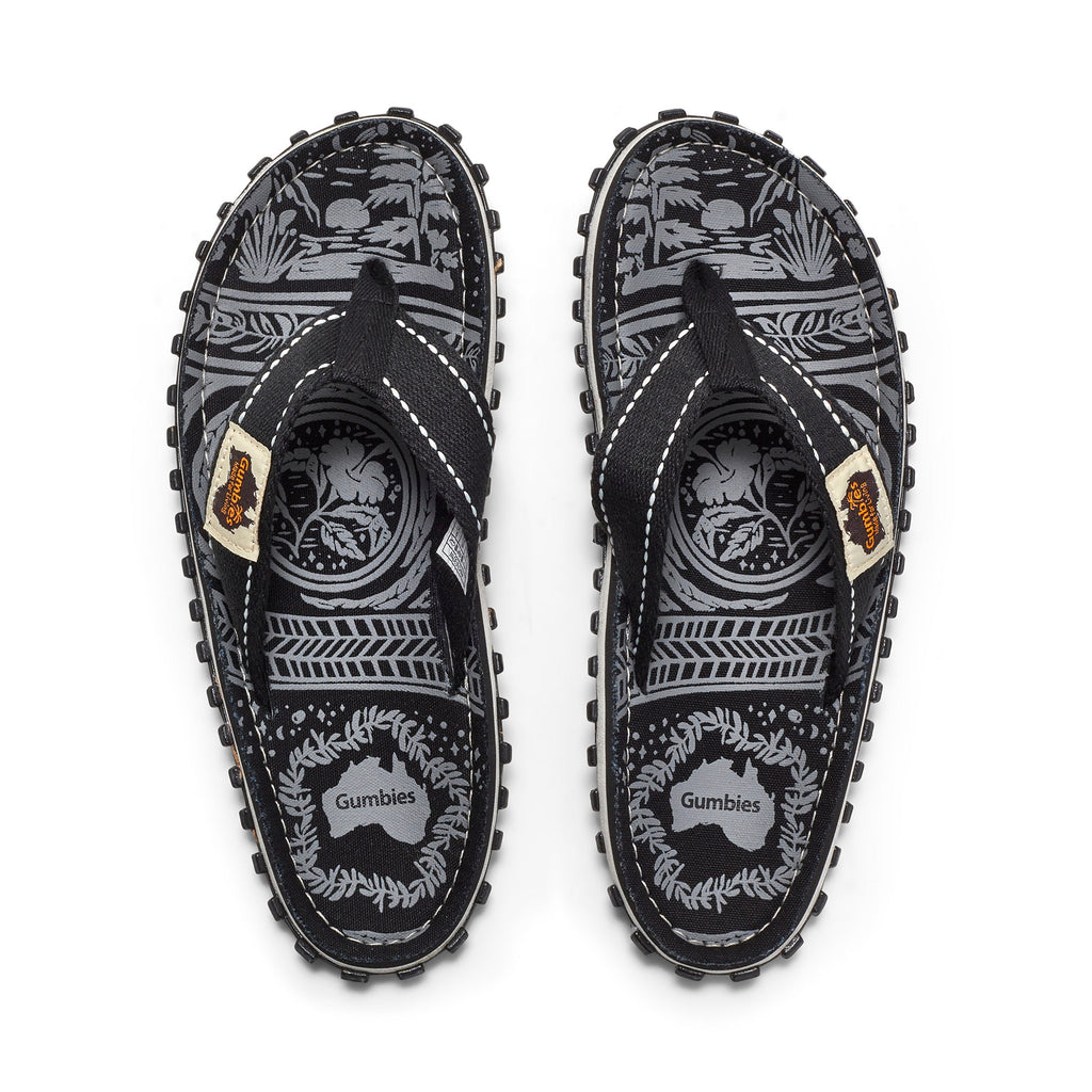 Islander Flip Flops Men's Midnight Black