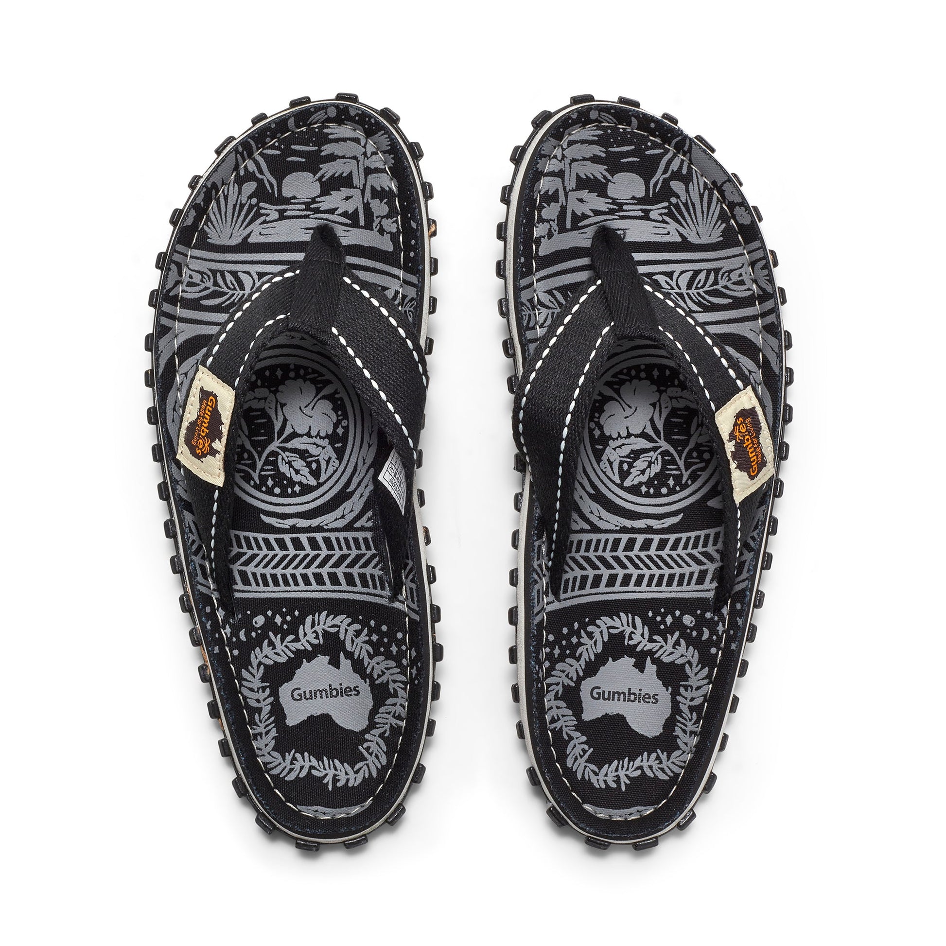 Islander Flip Flops Men's Midnight Black
