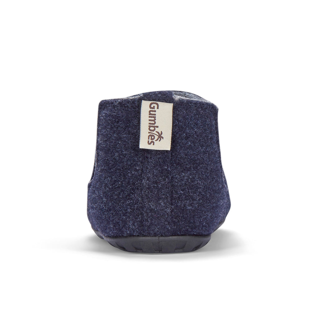 Brumby Women's Slipper Boot in Navy and Grey