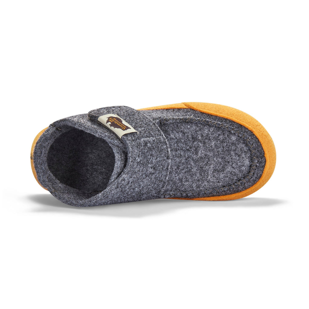 Quokka Slipper Boots in Grey and Curry