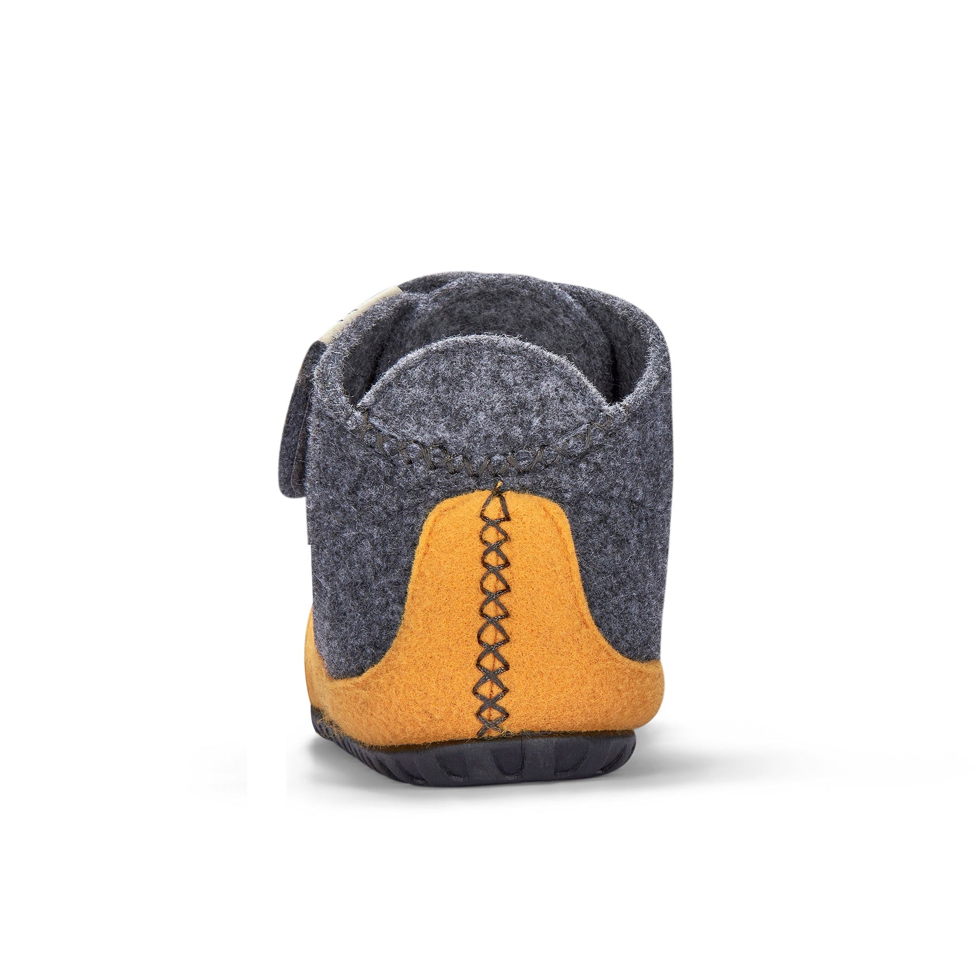 Quokka Men's Slipper Boots in Grey and Curry
