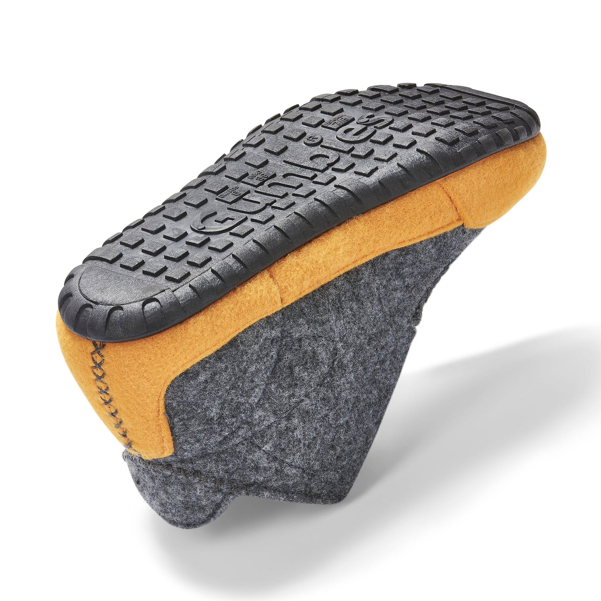 Quokka Men's Slipper Boots in Grey and Curry