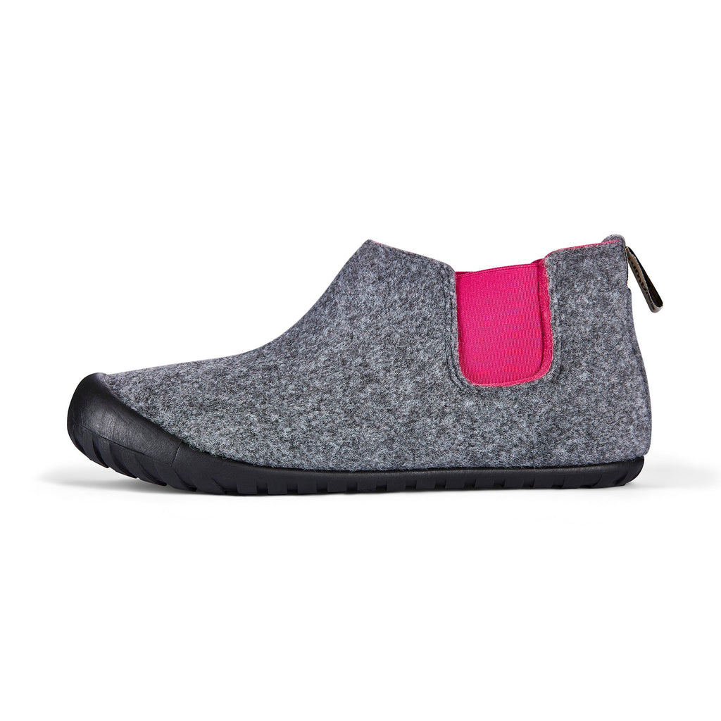Brumby Women's Slipper Boot in Grey and Pink