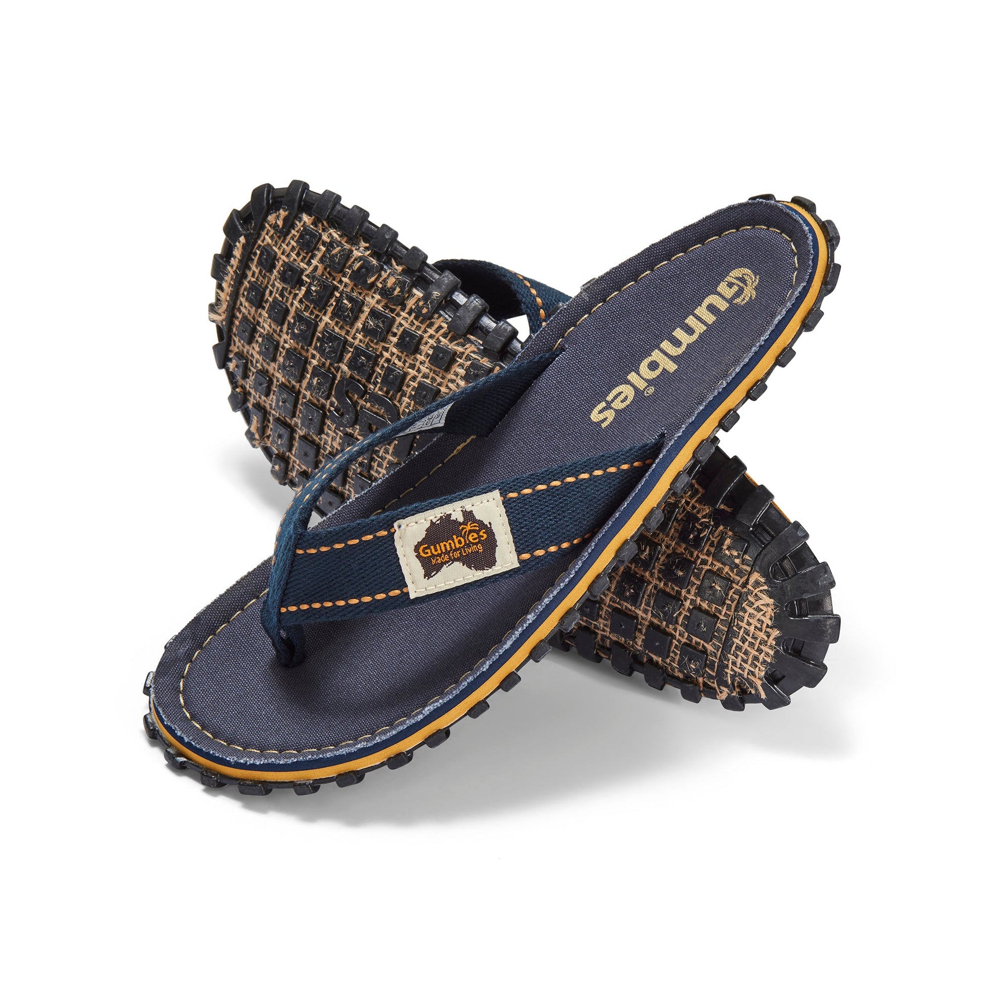 Classic Navy Flip Flops for Men