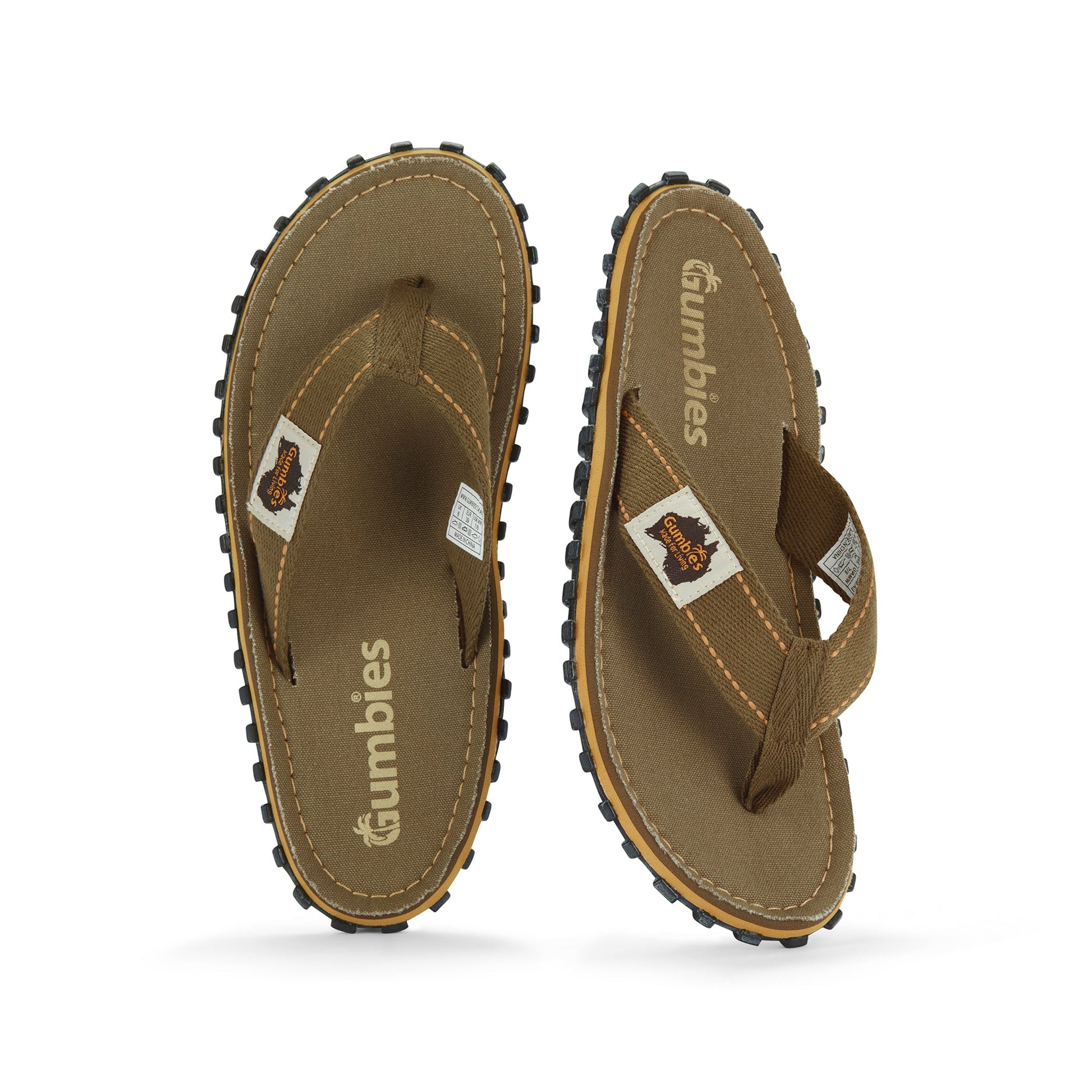 Classic Khaki Flip Flops for Men