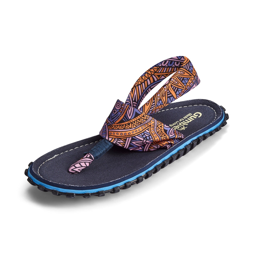 Women's Slingback Sandals in Aztec Print