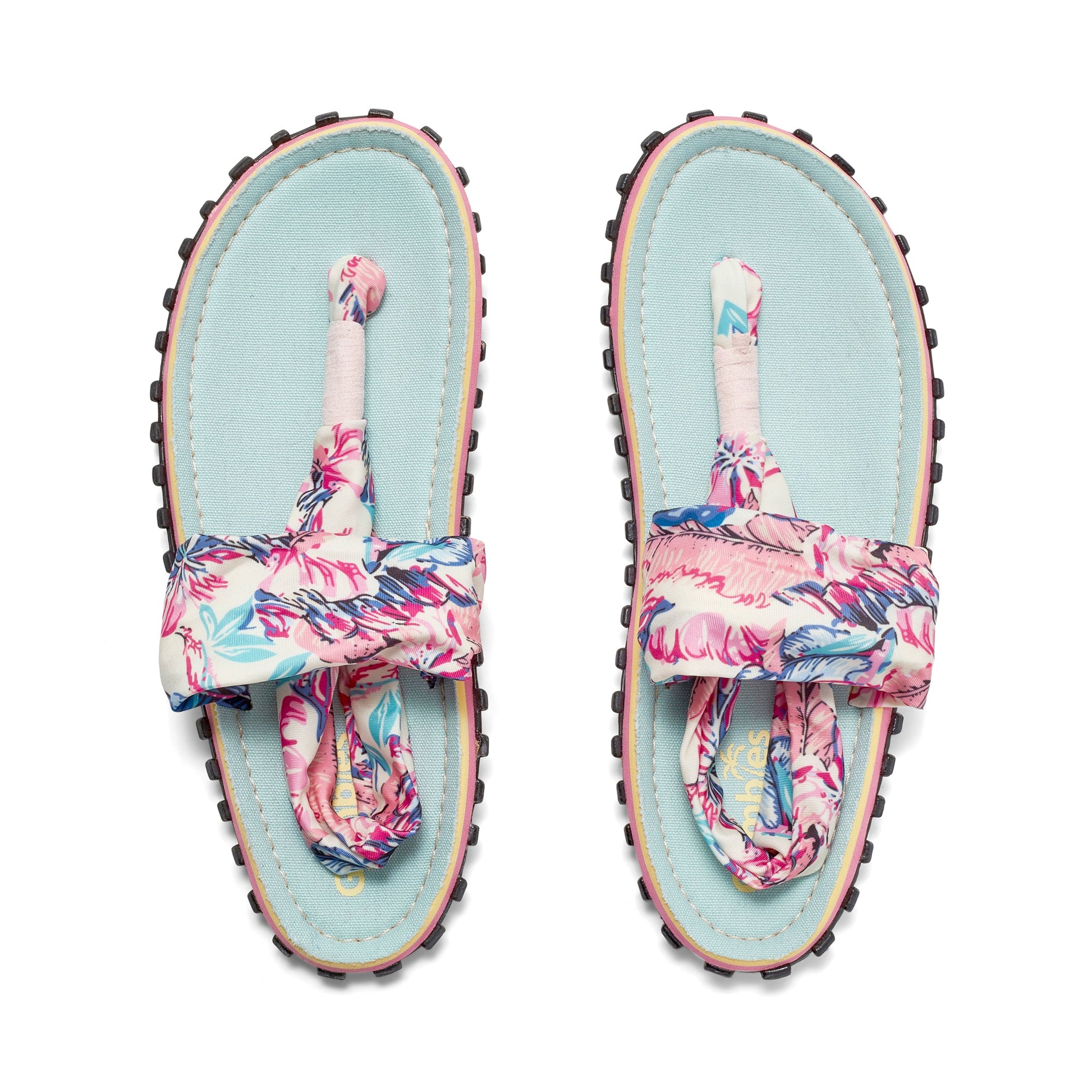 Women's Slingback Sandals in Mint and Pink