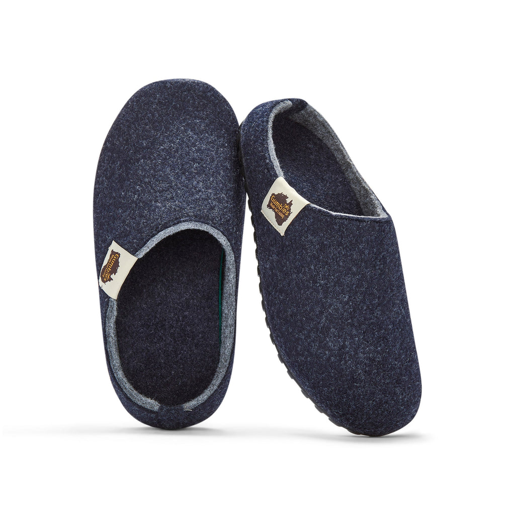 Outback Men's Slipper in Navy and Grey