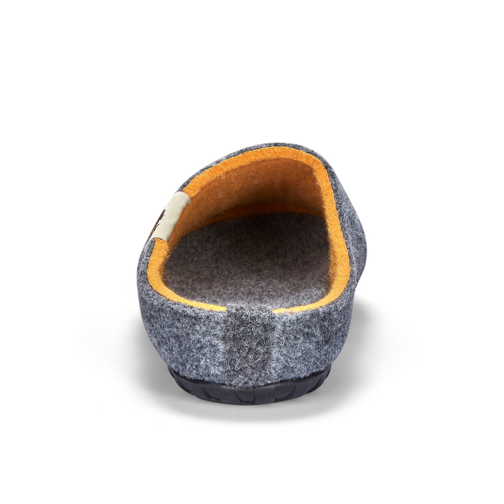 Outback Men's Slipper in Grey and Curry