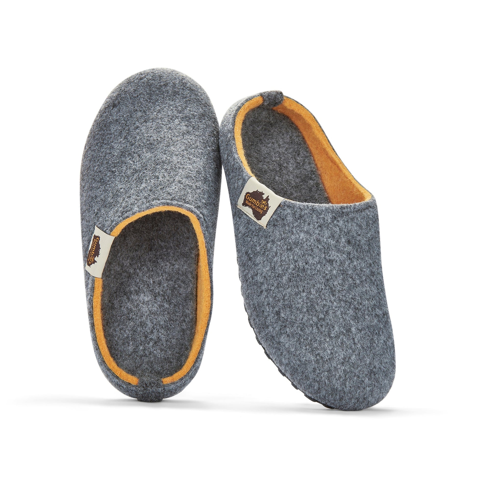 Outback Men's Slipper in Grey and Curry