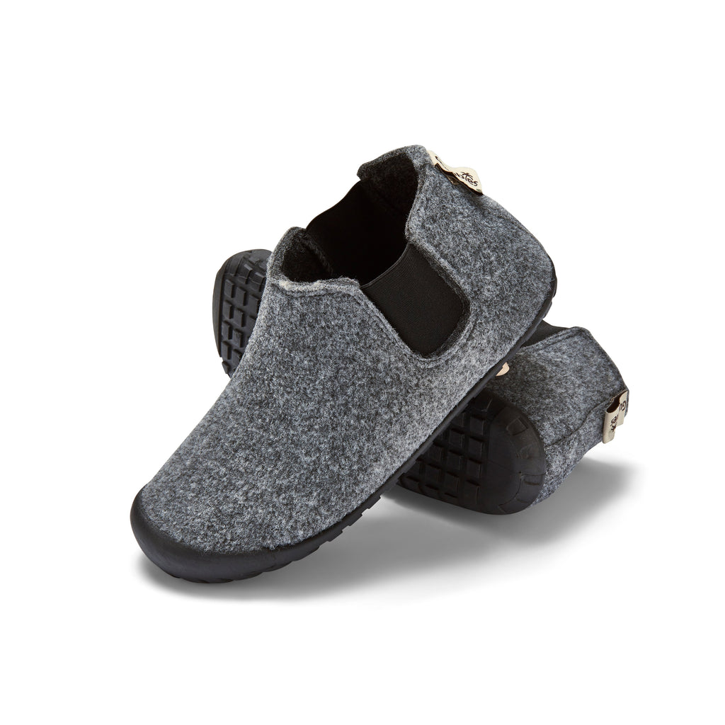 Brumby Women's Slipper Boot in Grey and Charcoal