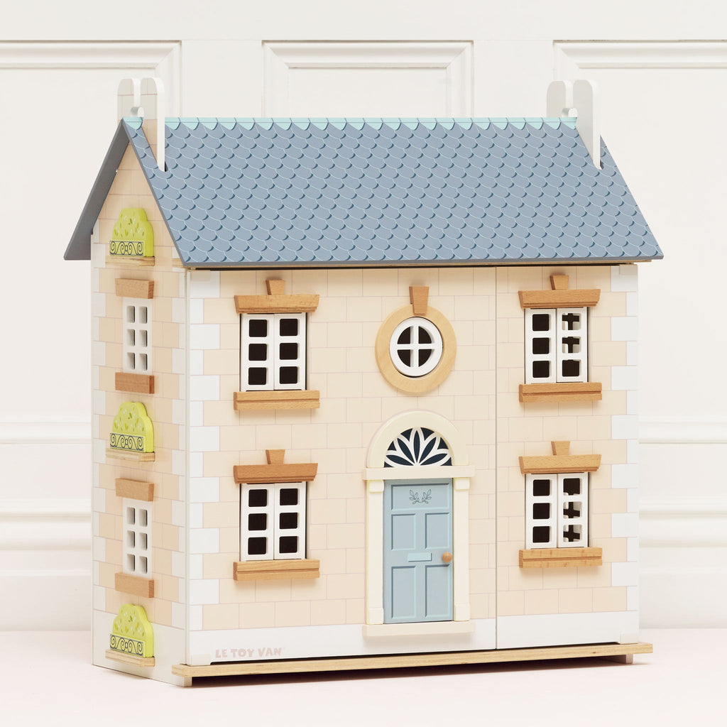 Wooden Dolls House with Three Storeys
