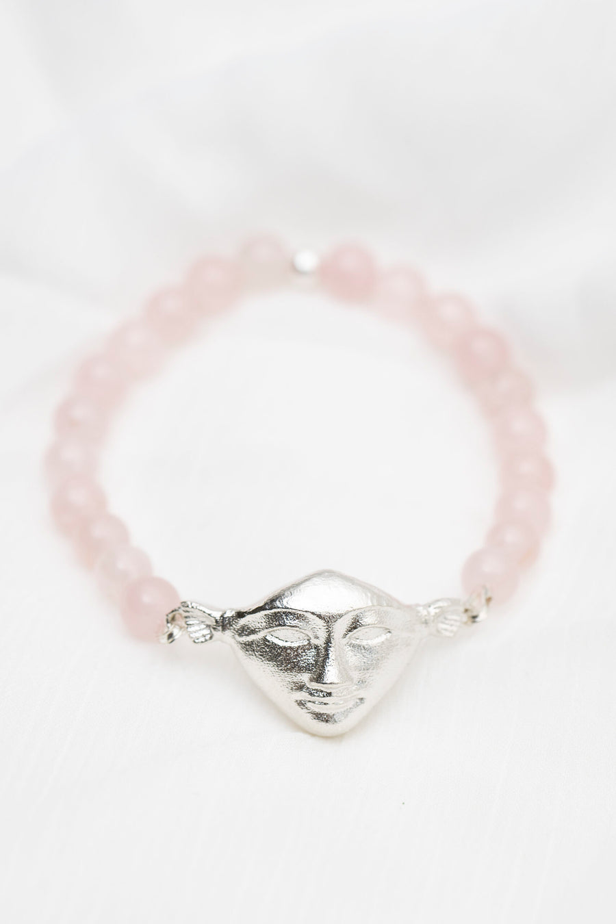 3D Printed Rose Quartz Bracelet – Ethical & Healing Jewelry by New Vintage by Kriss at brixbailey.com