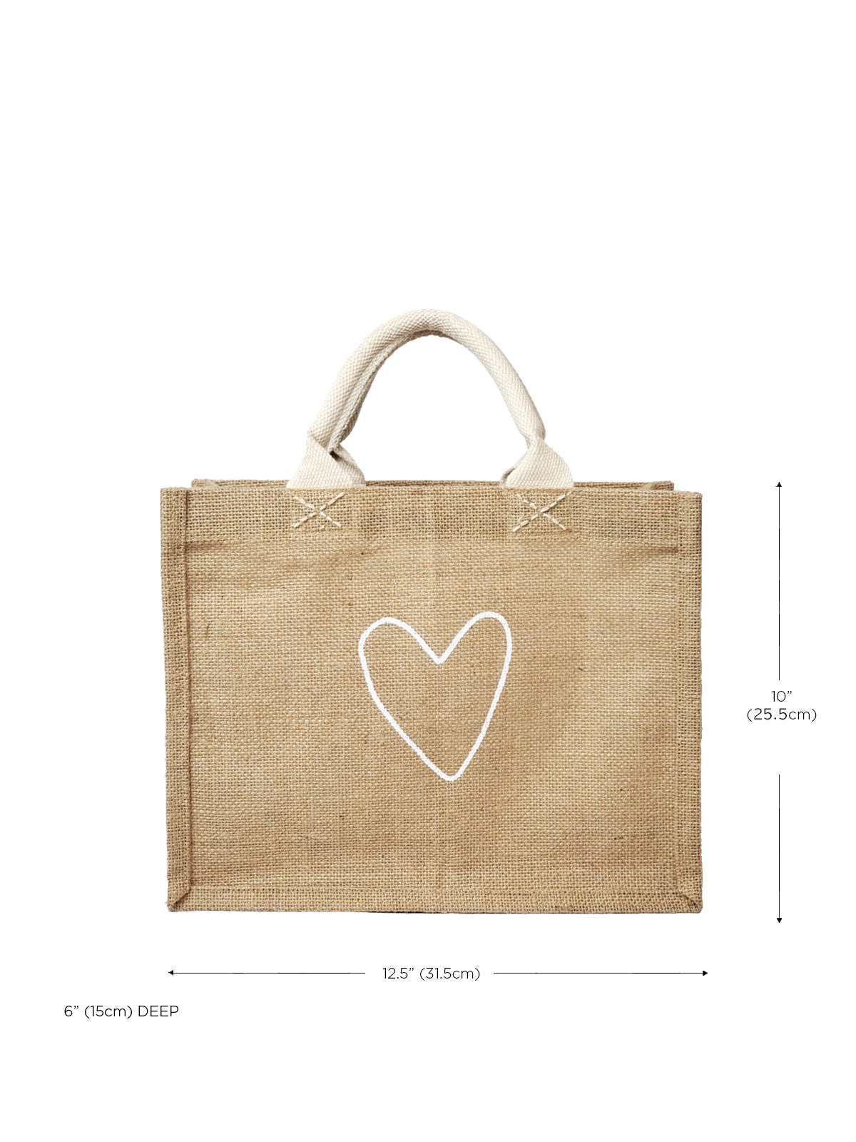 Love Reusable Gift Bag in Natural Jute