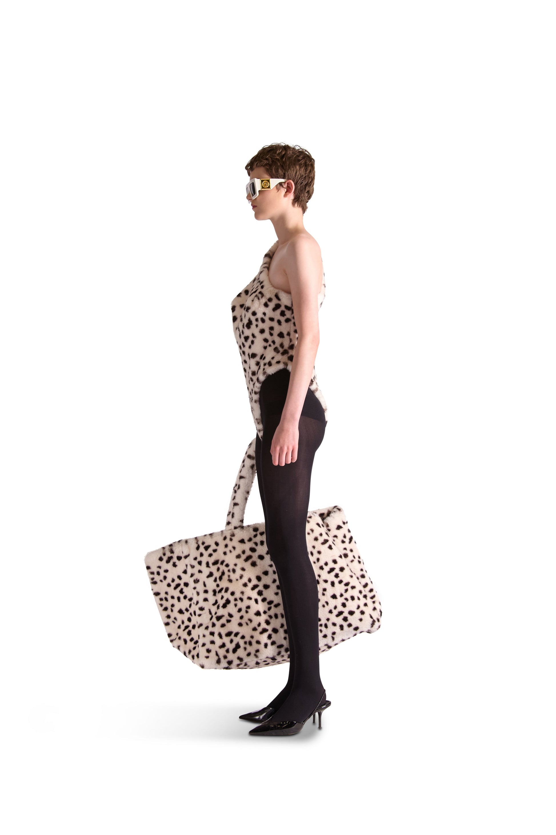 Animal Print Faux Fur Bag