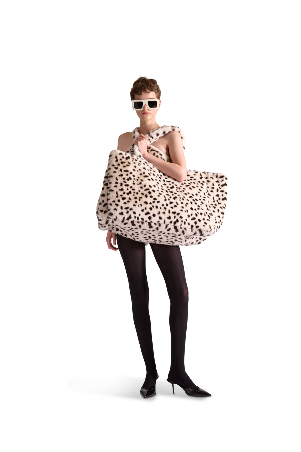 Animal Print Faux Fur Bag