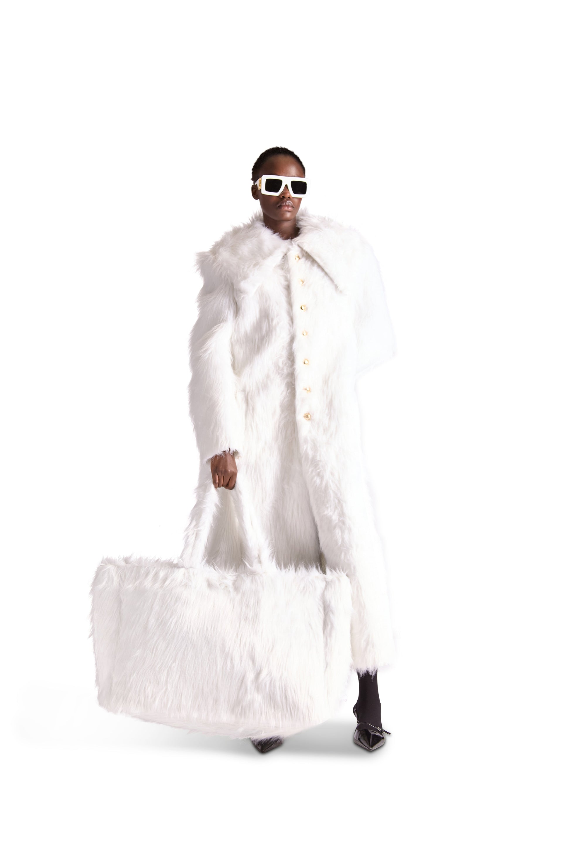 Large Faux Fur Bag