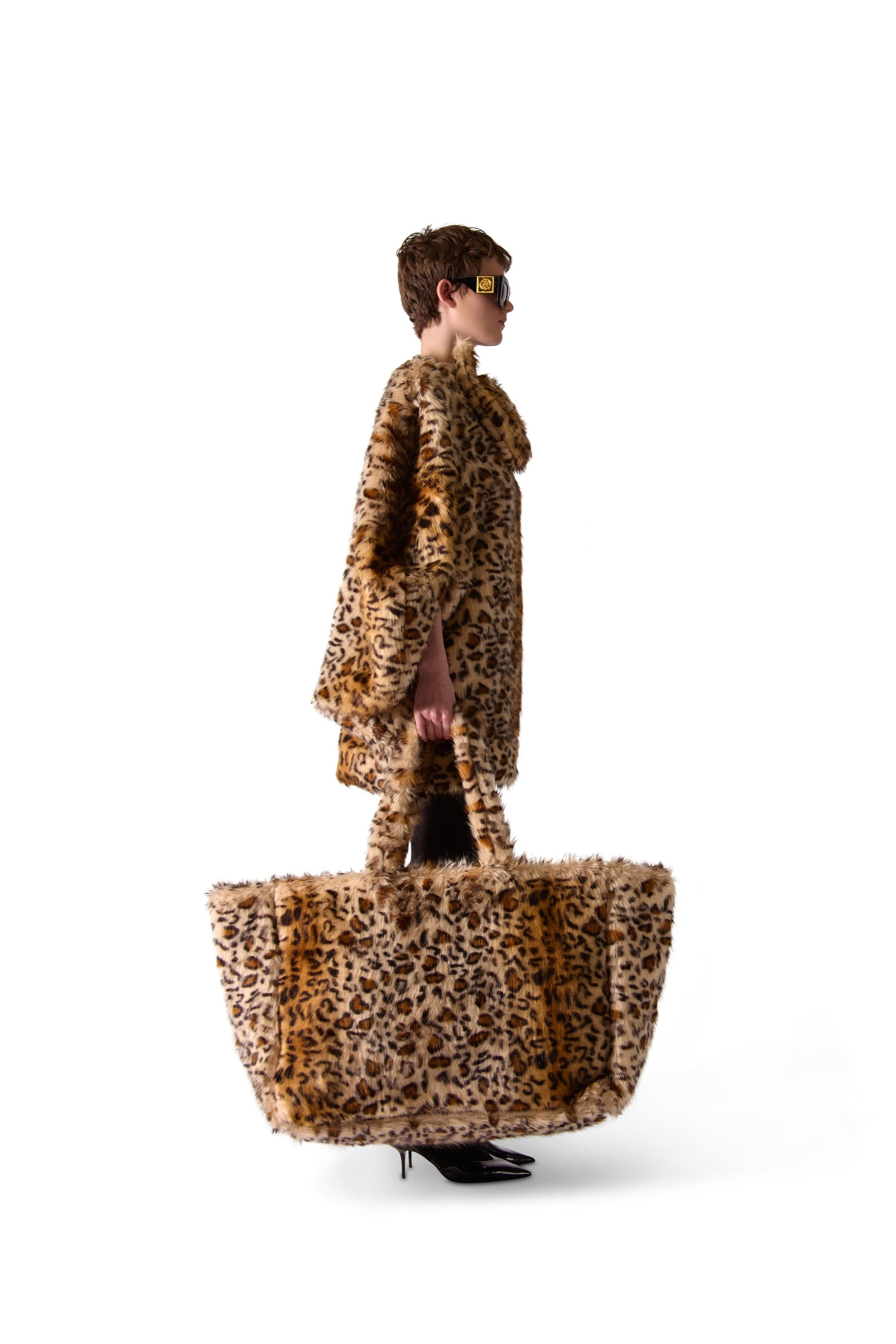 Animal Print Faux Fur Bag