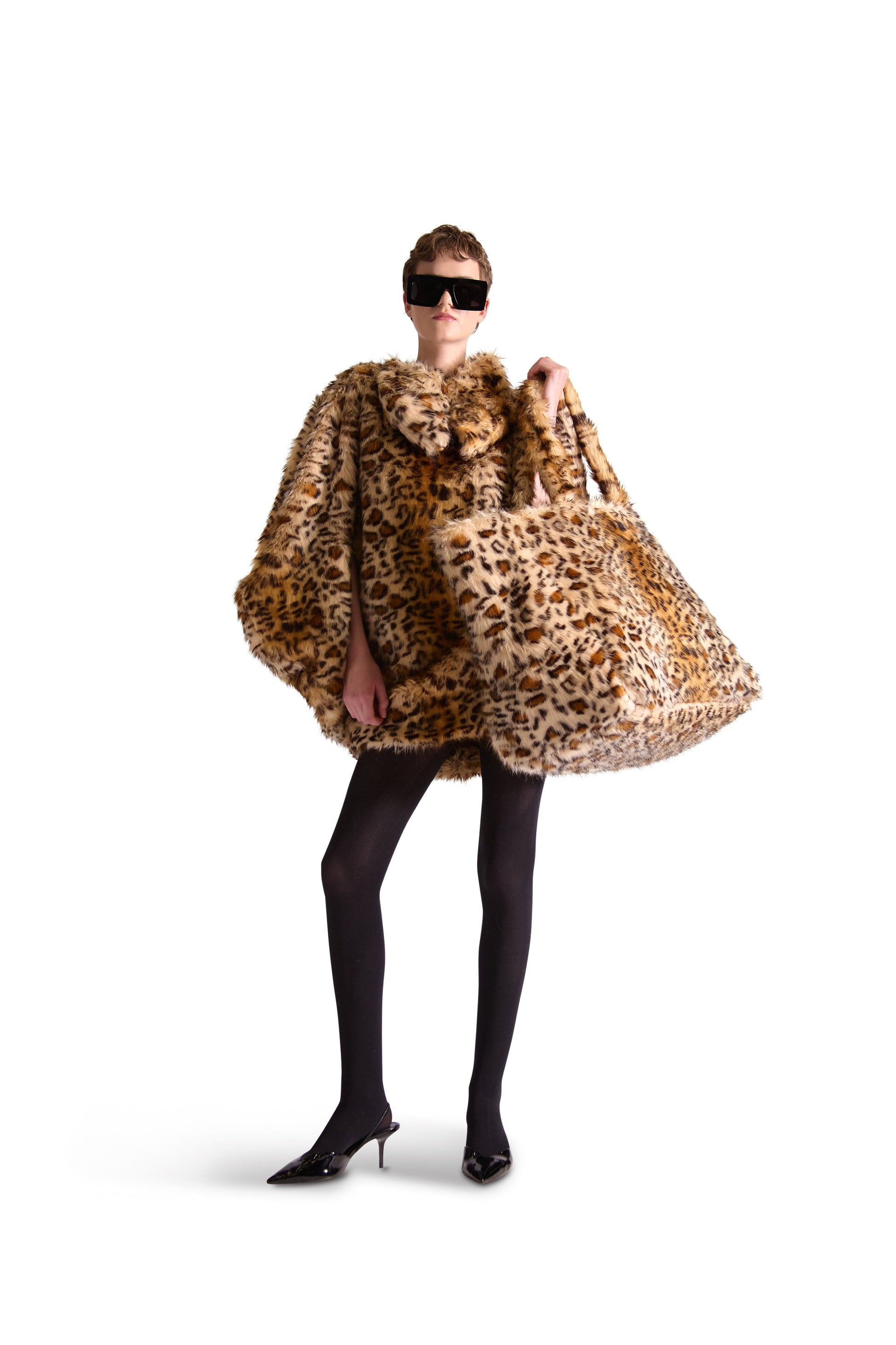 Animal Print Faux Fur Bag