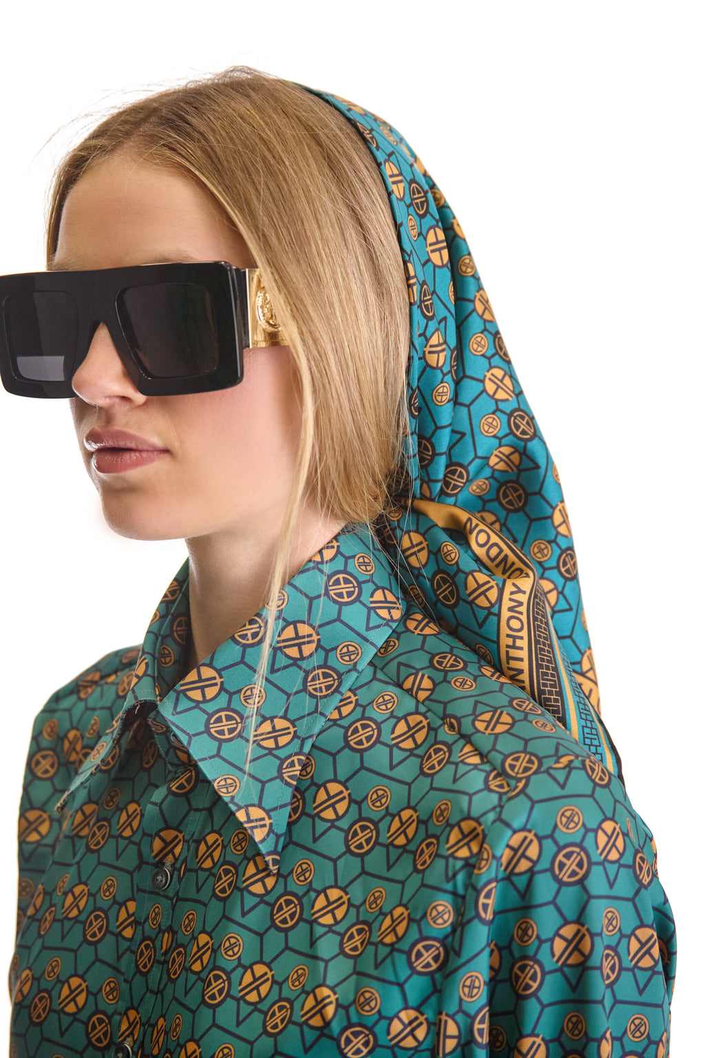 Tailored Fit Monogram Print Shirt