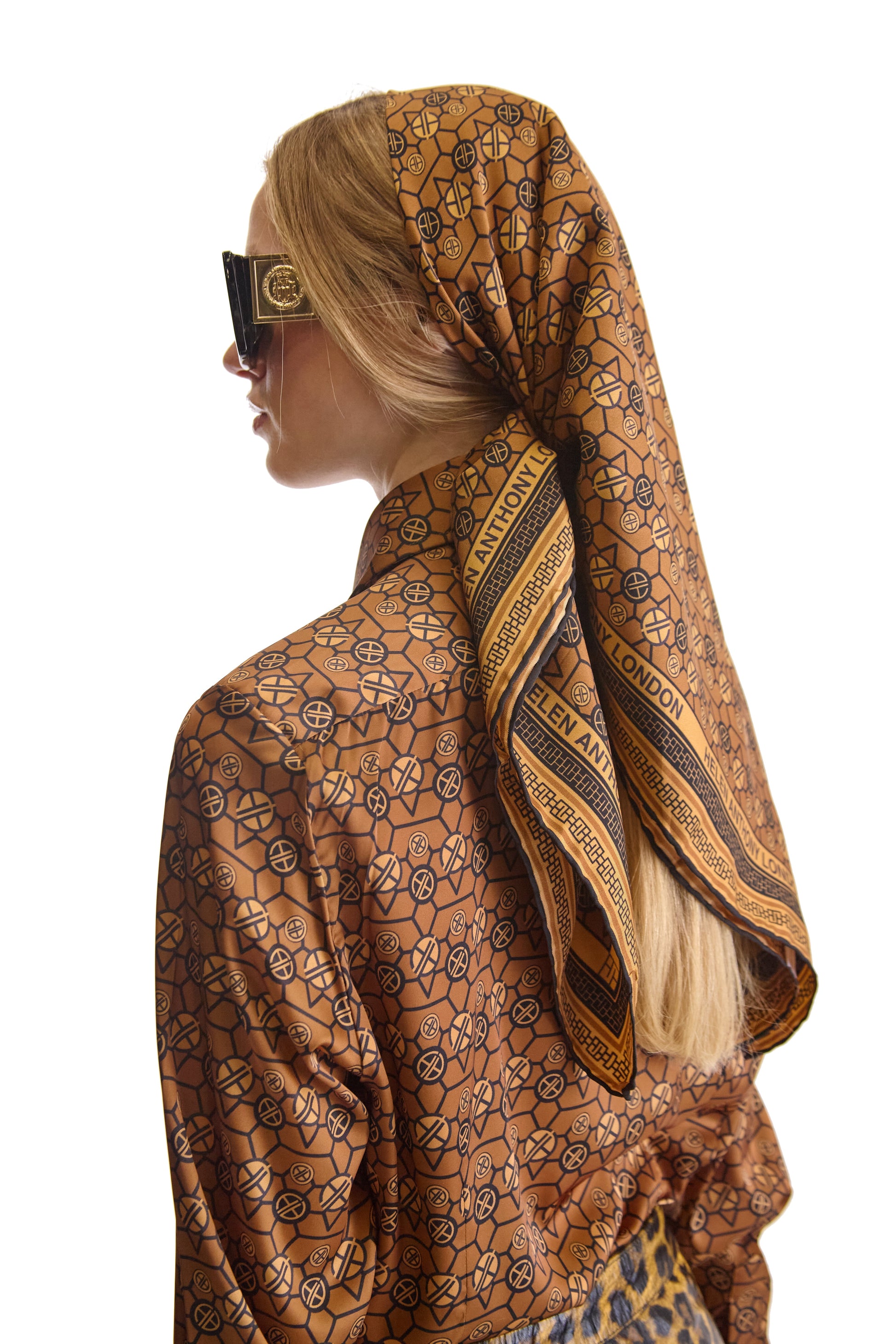 Tailored Fit Monogram Print Shirt