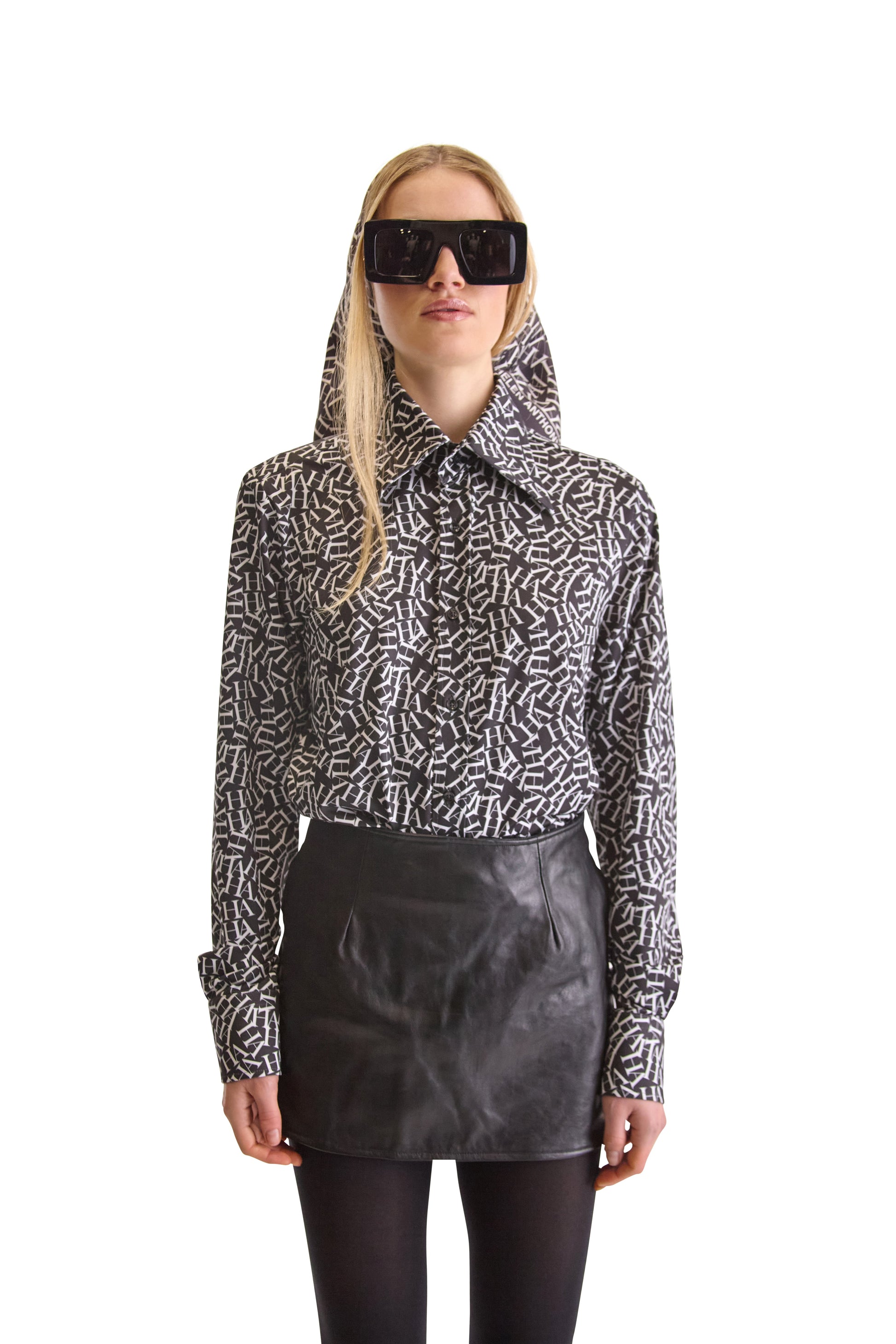 Tailored Fit Monogram Print Shirt