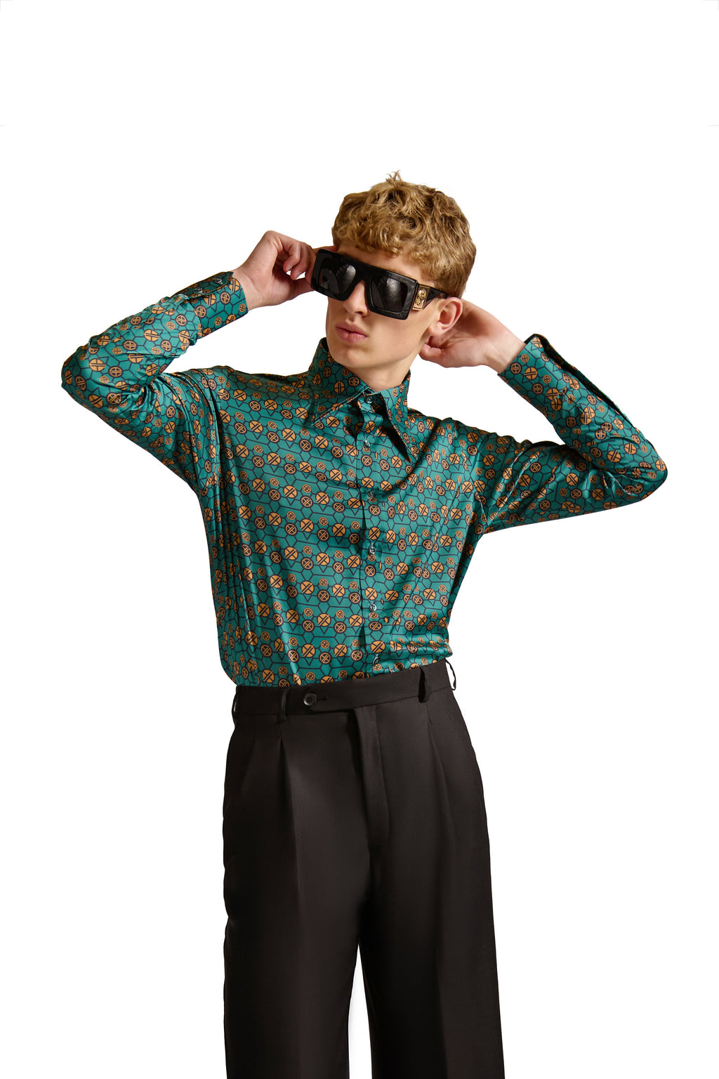 Tailored Fit Monogram Shirt