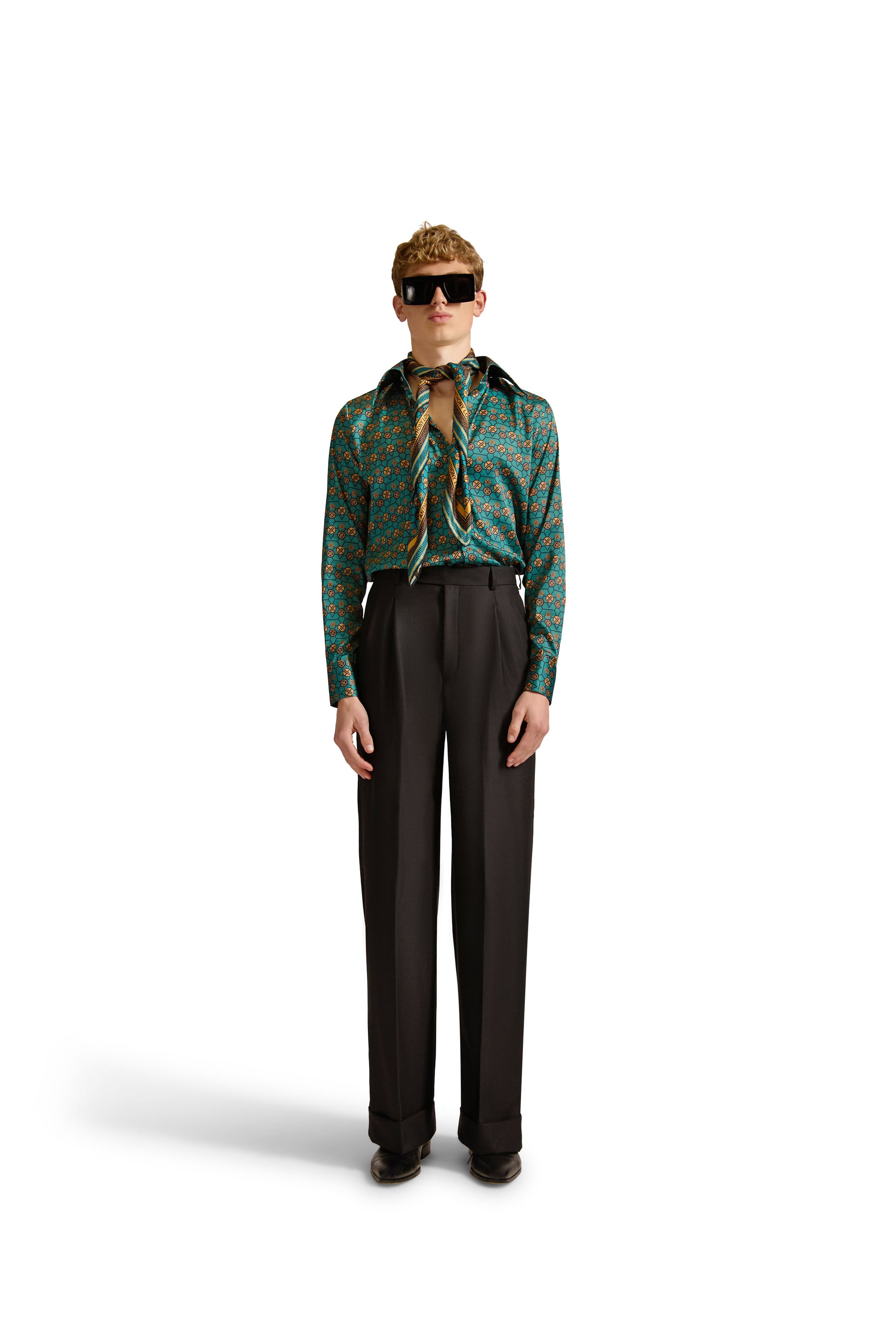 Tailored Fit Monogram Shirt