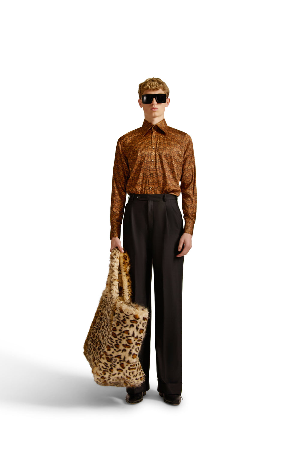 Tailored Fit Monogram Shirt