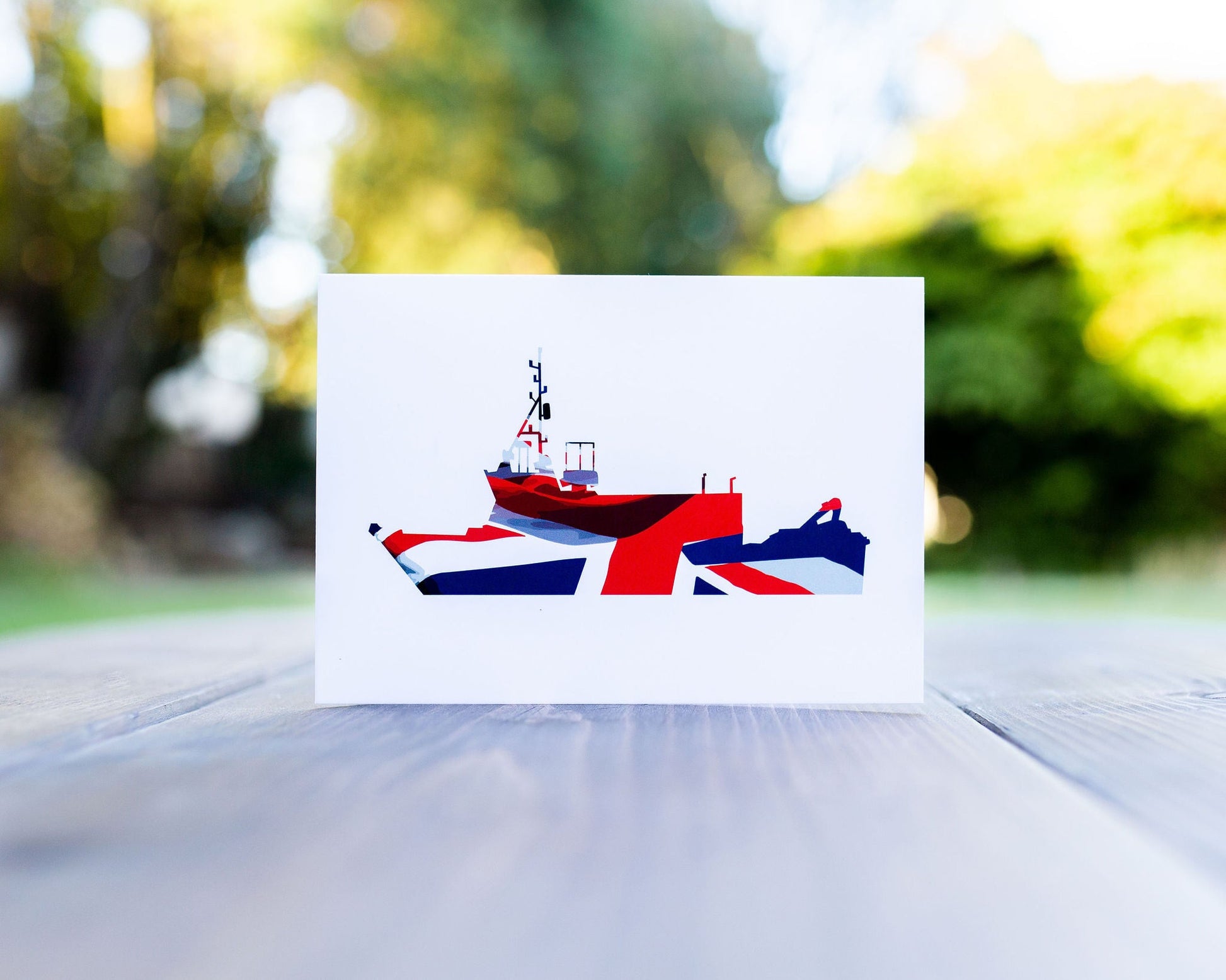 Union Flag HMS Magpie Greeting Card