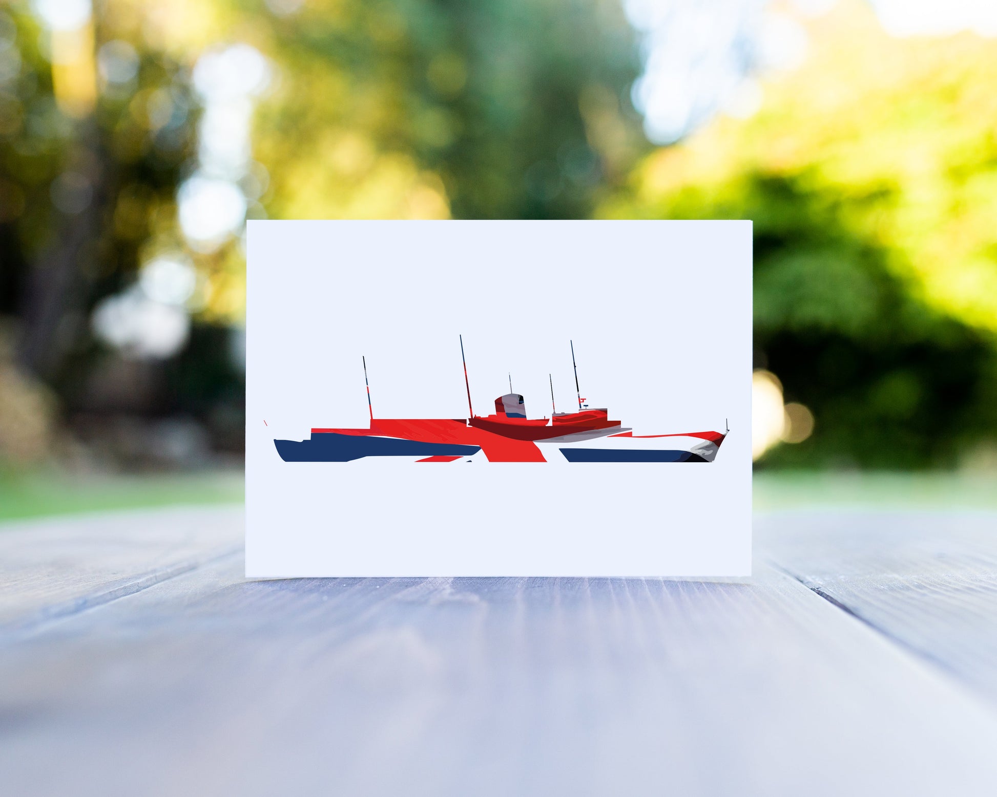 Union Flag Britannia Greeting Card A6