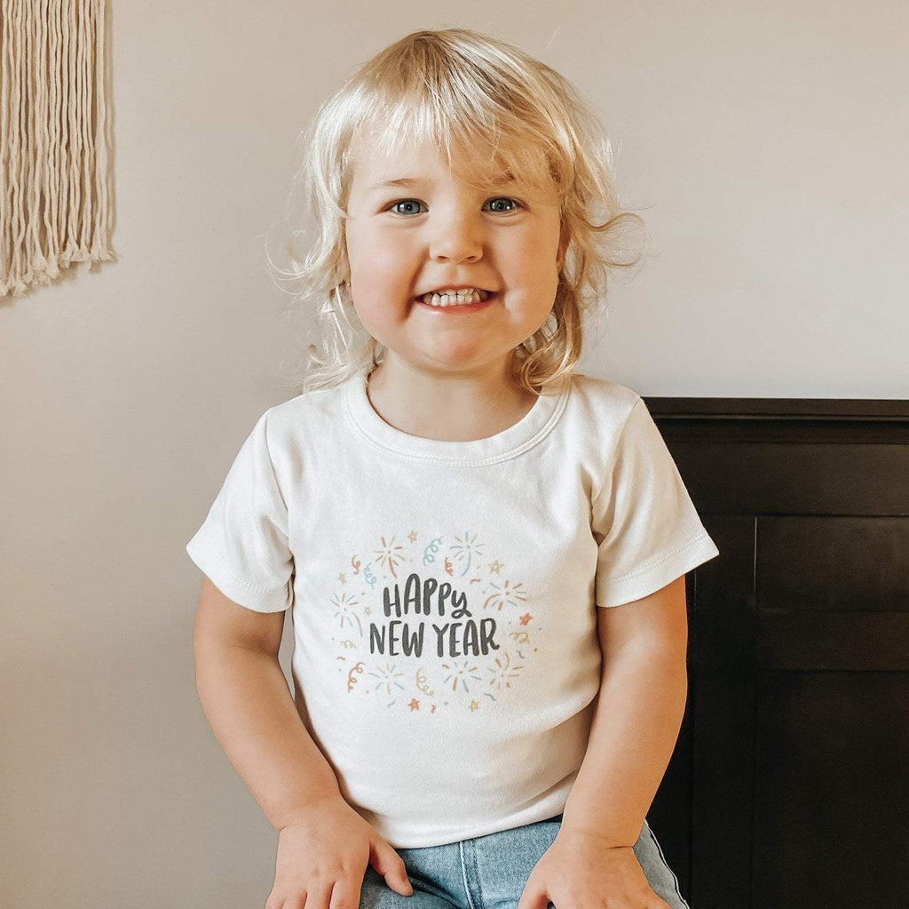 Happy New Year Graphic Tee for Toddlers