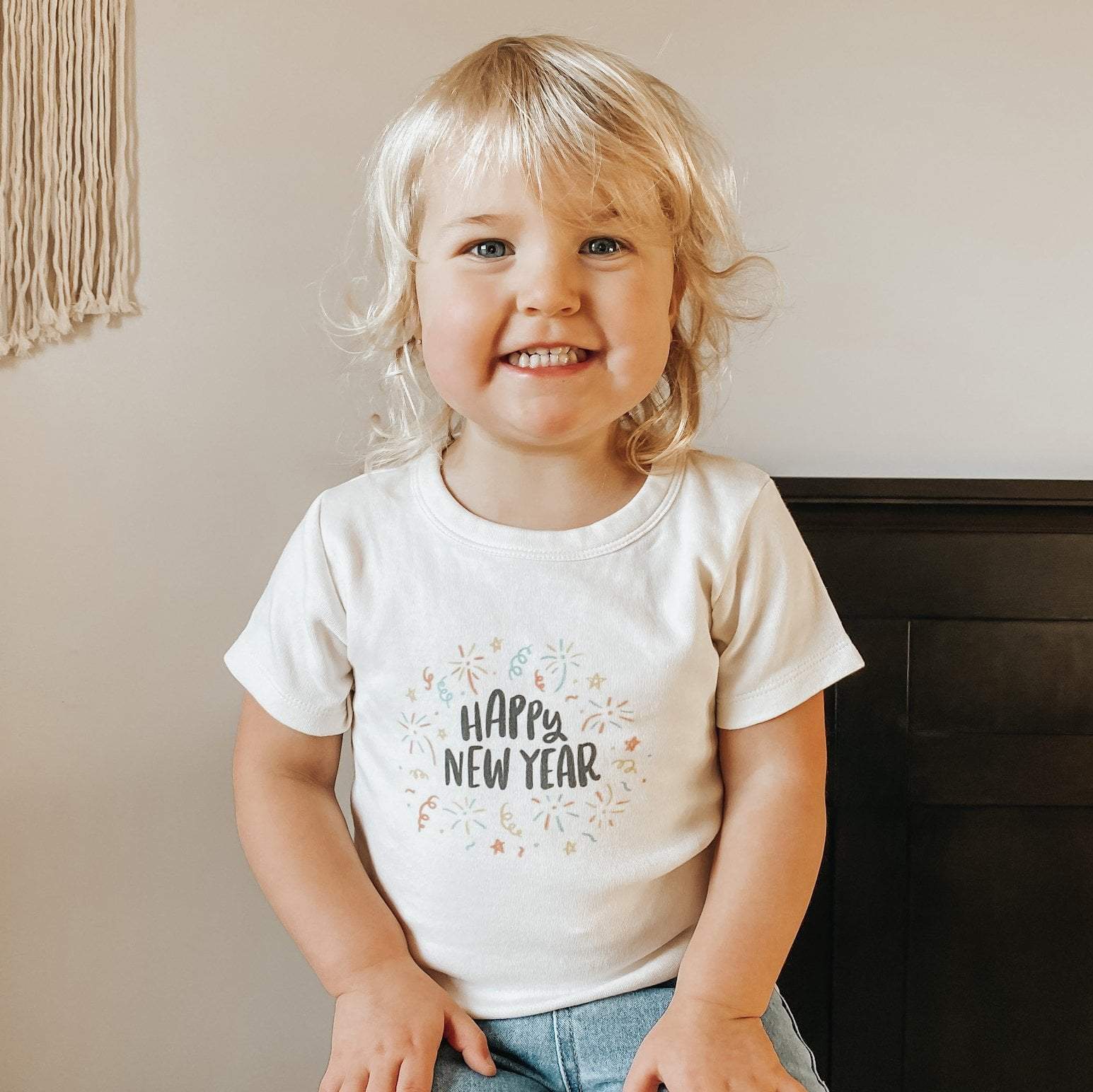 Happy New Year Graphic Tee for Toddlers