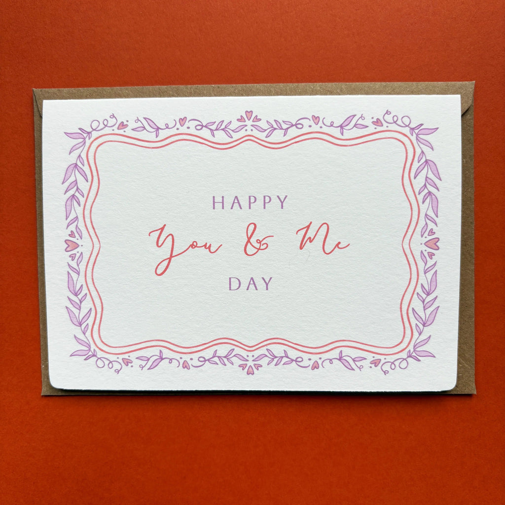 Wedding Anniversary Card Happy You and Me Day