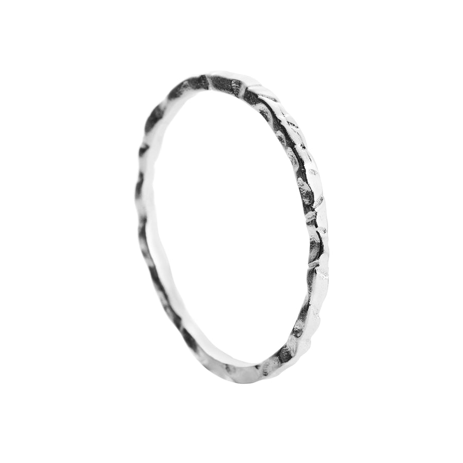 Elegant Rhodium-Plated Silver Ring – Hypoallergenic & Minimalist by ONEHE at www.brixbailey.com