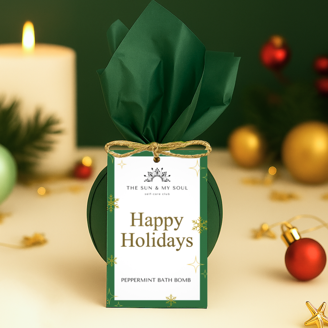 Peppermint Christmas Bath Bomb