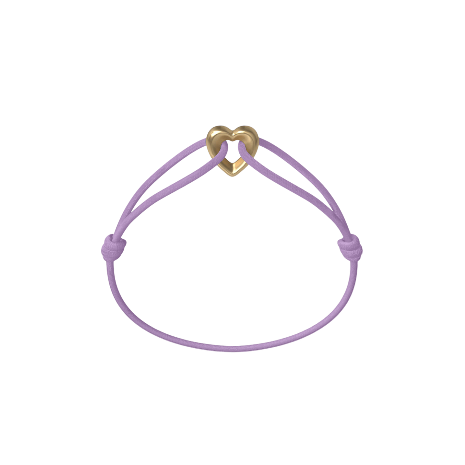Golden Heart Cord Bracelet