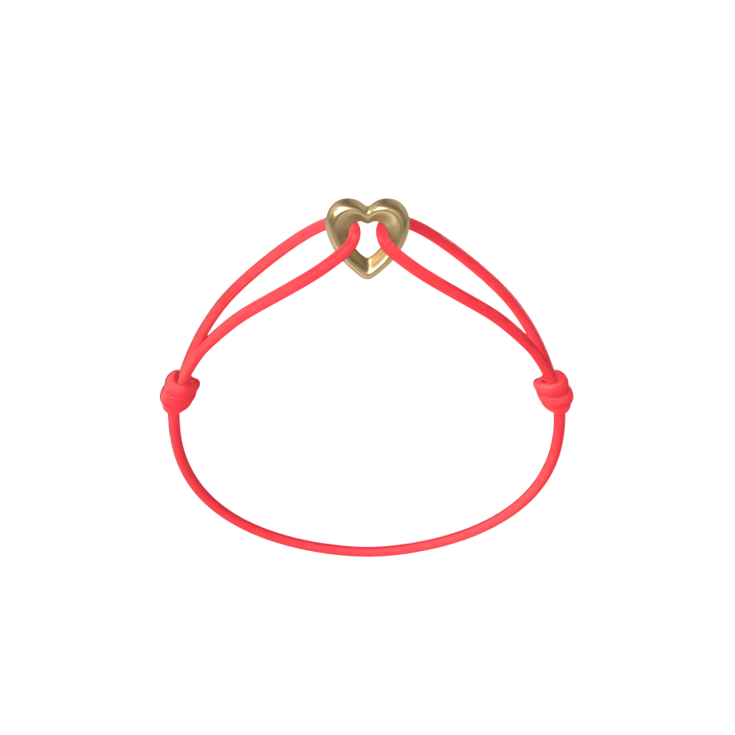 Golden Heart Cord Bracelet