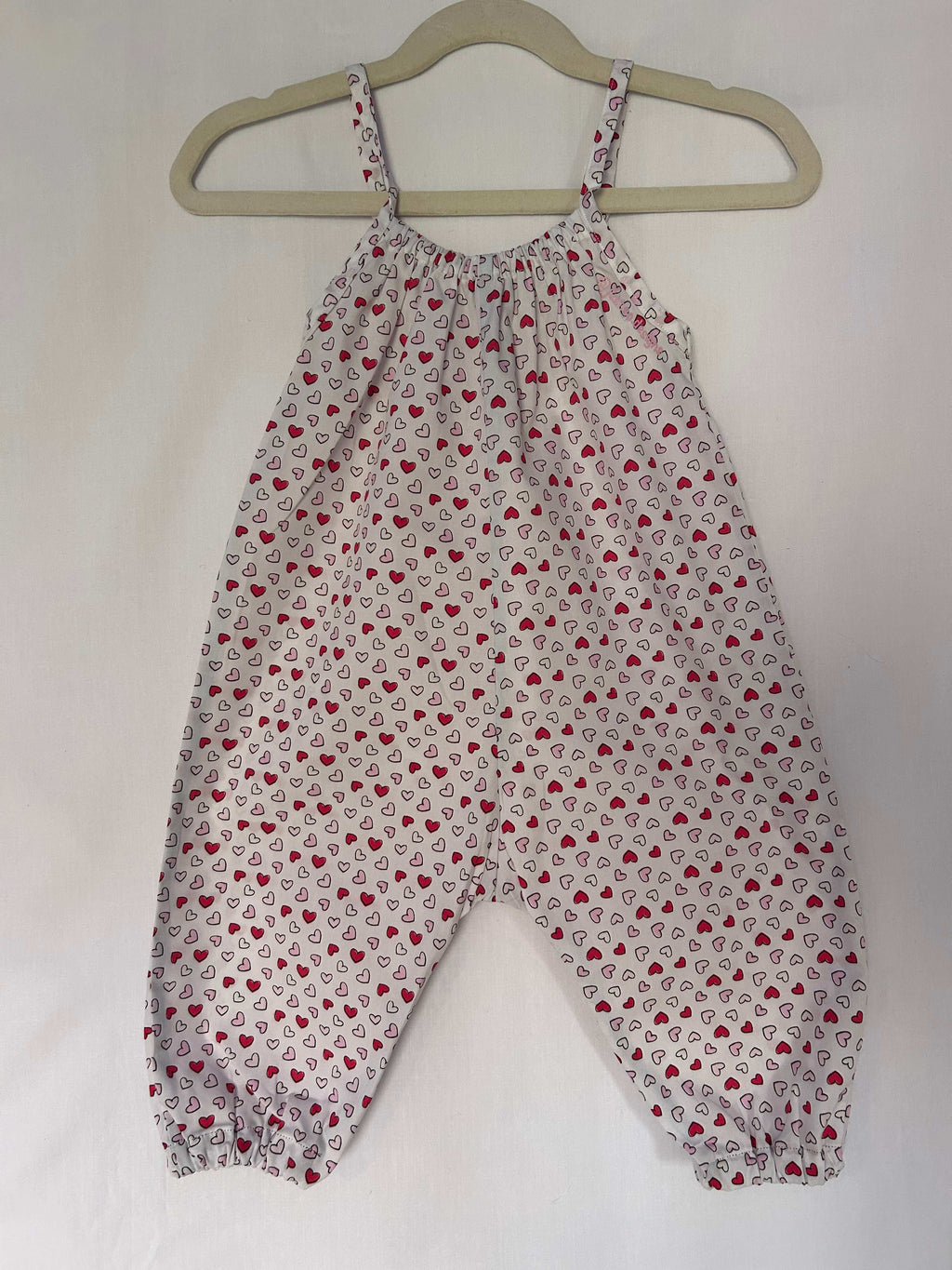 Hearts Cotton Romper for Kids