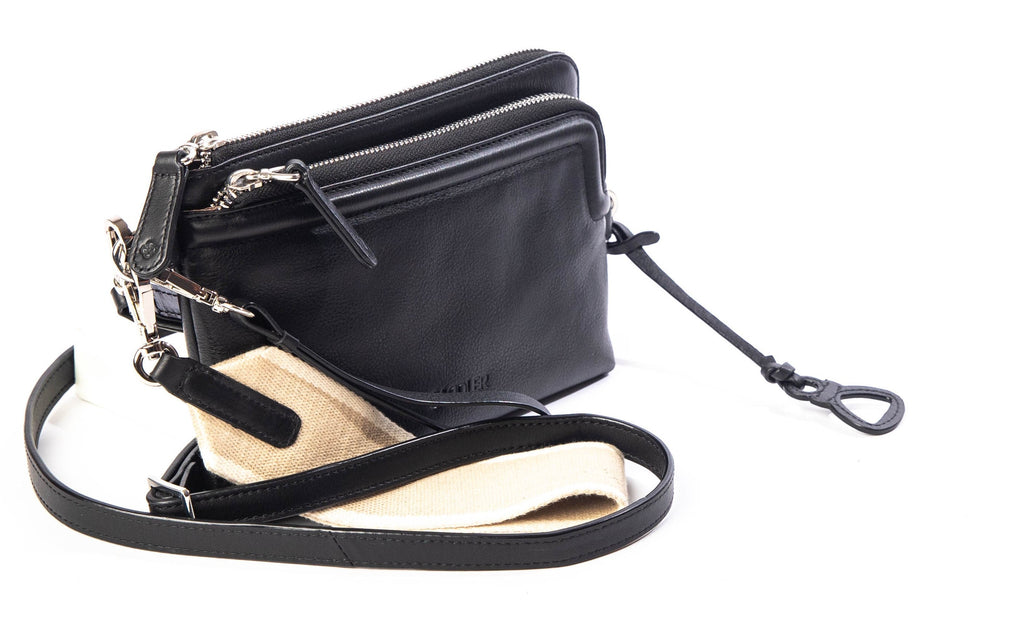 Heather Leather Clutch and Crossbody Bag, Handmade and Versatile