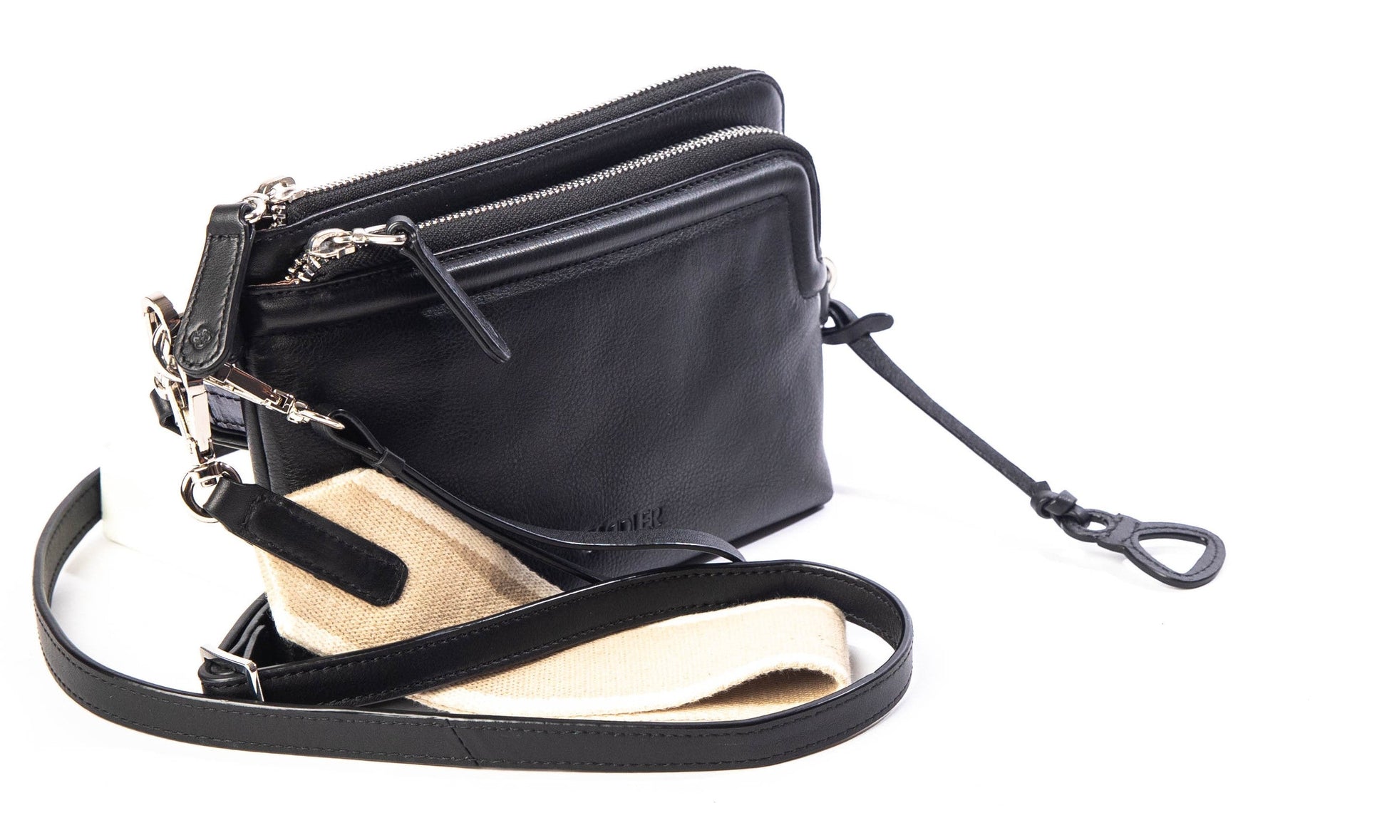 Heather Leather Clutch and Crossbody Bag, Handmade and Versatile